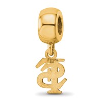 Sterling Silver Gold-plated LogoArt Florida State University F-s Extra Small Dangle Bead Charm view 5