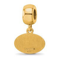 Sterling Silver Gold-plated LogoArt University of Georgia Letter G Extra Small Dangle Bead Charm view 5