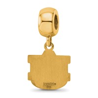 Sterling Silver Gold-plated LogoArt Auburn University A-u Small Dangle Bead Charm view 5