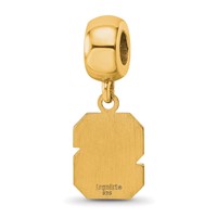 Sterling Silver Gold-plated LogoArt North Carolina State University N-c-s Small Dangle Bead Charm view 5
