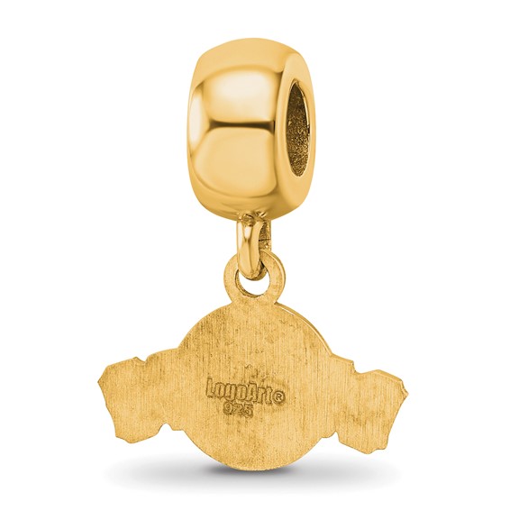 Sterling Silver Gold Plated Major League Baseball LogoArt San Francisco Giants Extra Small Dangle