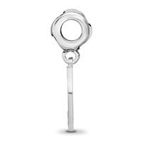 Sterling Silver Rh-p LogoArt Gamma Phi Beta Crescent Moon Heart Bead view 2