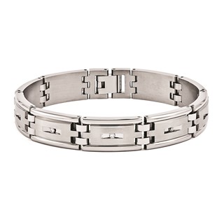 Titanium .25 TCW Diamond Bracelet