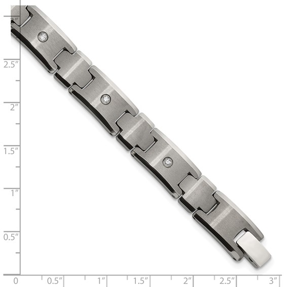 Tungsten Men's .25 TCW Men's 9" Bracelet