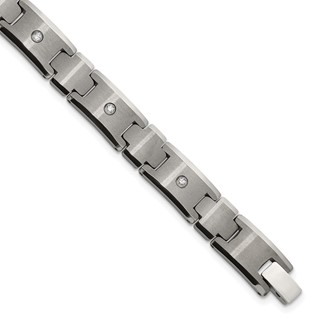 Tungsten Men's .25 TCW Men's 9" Bracelet