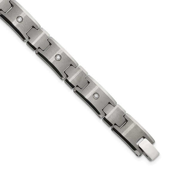 Tungsten Men's .25 TCW Men's 9" Bracelet