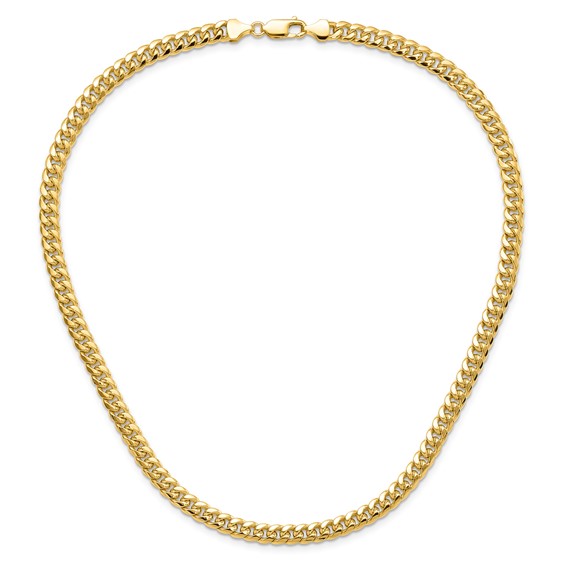 14K Italian 6mm Miami Cuban Chain