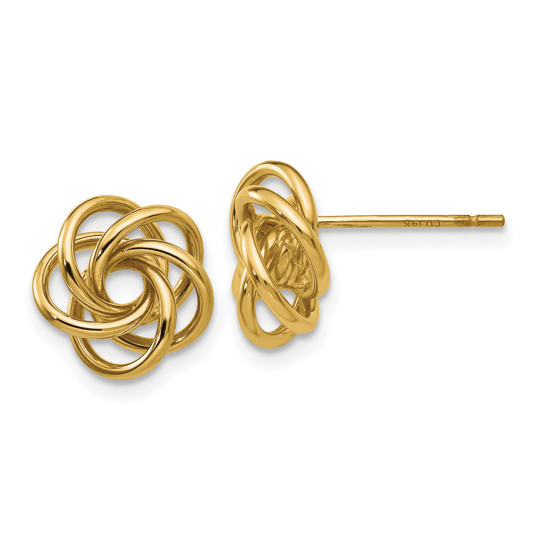 14k Love Knot Earrings (H439)