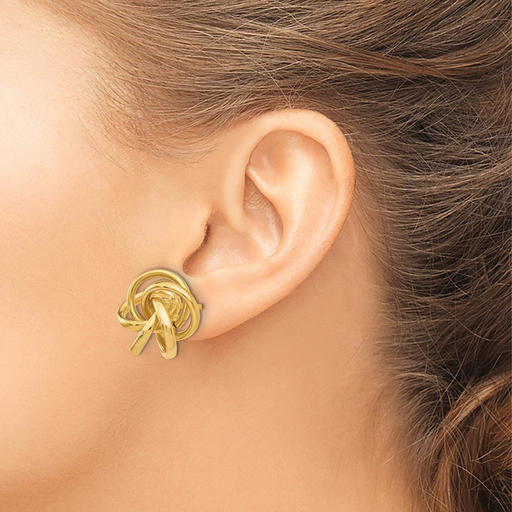 14k Love Knot Earrings (H442)