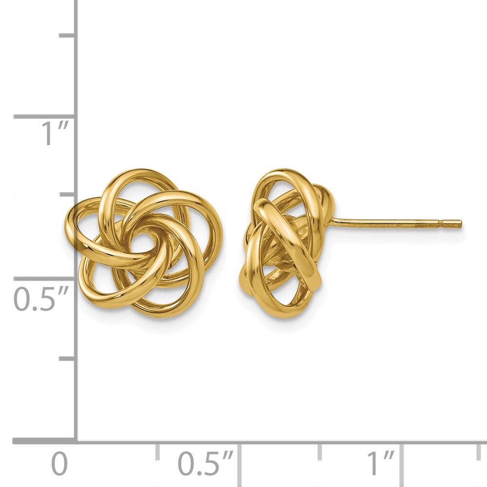 14k Love Knot Earrings (H442)