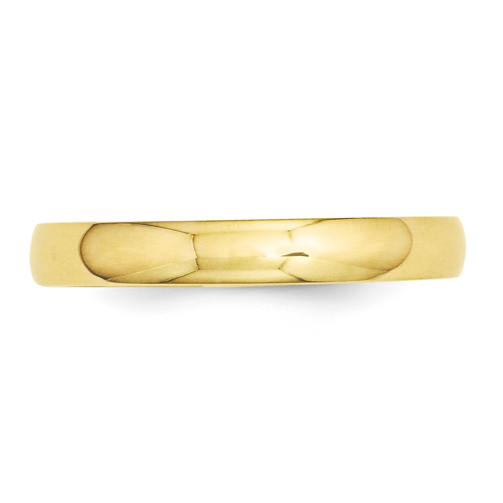 14k Yellow Gold 3mm Half-Round Wedding Band Size 7.5 (HR030-7.5)