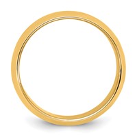 10K 4.5mm Yellow Gold Half Round Band view 2