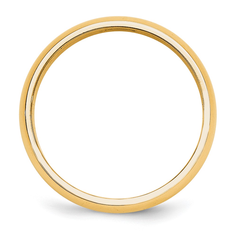 14k Yellow Gold 5mm Half-Round Wedding Band Size 9 (HR050-9)