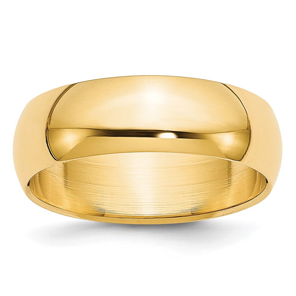 14K 5.5mm Yellow Gold Half Round Band