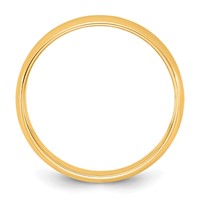 14K 4.5mm Yellow Gold Ltw Half Round Band, Size 5 view 2
