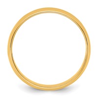 14K 5.5mm Yellow Gold Ltw Half Round Band view 2