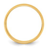 14K 8.5mm Yellow Gold Ltw Half Round Band view 2