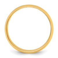 14K 10mm Yellow Gold Ltw Half Round Band view 2