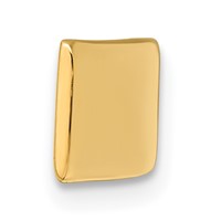 14K Yellow Gold 46x7x1.25 Mm ID Plate view 2