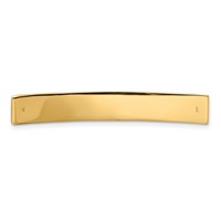 14K Yellow Gold 46x7x1.25 Mm ID Plate view 4