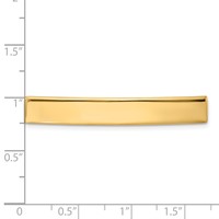 14K Yellow Gold 46x7x1.25 Mm ID Plate view 3