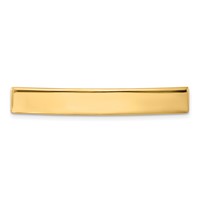 14K Yellow Gold 46x7x1.25 Mm ID Plate view 1