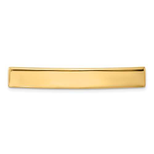 14K Yellow Gold 46x 7x 1.25 Mm ID Plate