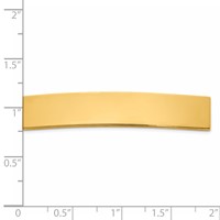 14K Yellow Gold 47x 8.5x 1.25 Mm ID Plate view 3