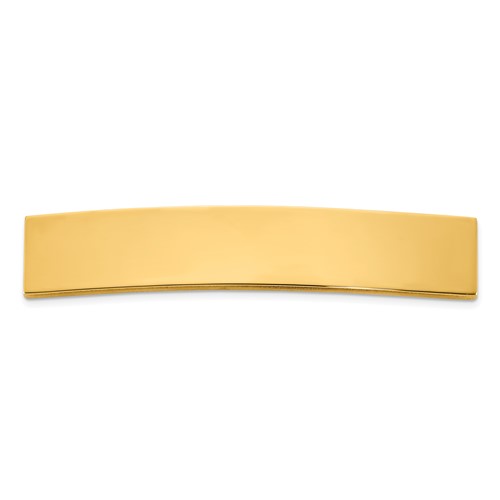 14K Yellow Gold 47x 8.5x 1.25 Mm ID Plate