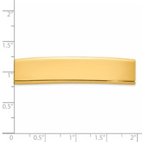 14K Yellow Gold 48x 10x 1.75 Mm ID Plate view 3
