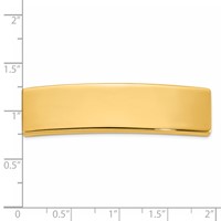 14K Yellow Gold 48x12x1.75 Mm ID Plate view 3