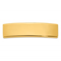 14K Yellow Gold 48x12x1.75 Mm ID Plate view 1