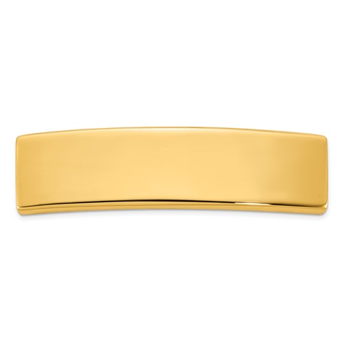 14K Yellow Gold 48x 12x 1.75 Mm ID Plate