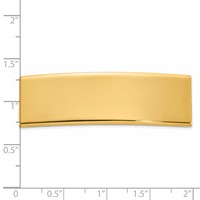 14K Yellow Gold 48x 14x 2 Mm ID Plate view 3