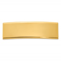 14K Yellow Gold 48x 14x 2 Mm ID Plate view 1