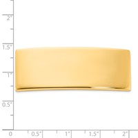 14K Yellow Gold 48 X 18.3 X 2.25mm ID Plate view 3