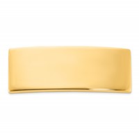 14K Yellow Gold 48 X 18.3 X 2.25mm ID Plate view 1