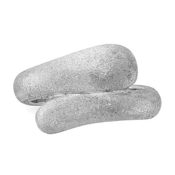 Sterling Silver Rhodium-plated Satin Size 5 Ring