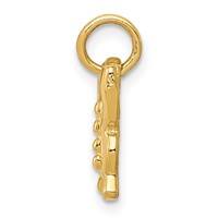 14K Solid Polished Butterfly Charm view 2
