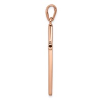 14K Rose Gold Cross Pendant view 2