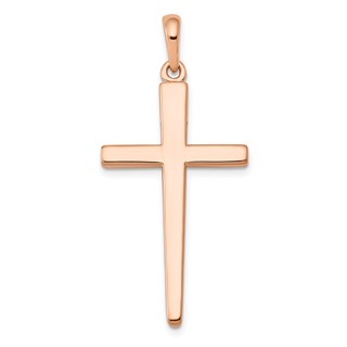 14k Rose Gold Cross Pendant