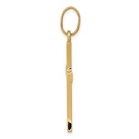14K Polished Cross Pendant view 2