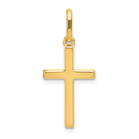 Gold Polished Latin Cross Pendant