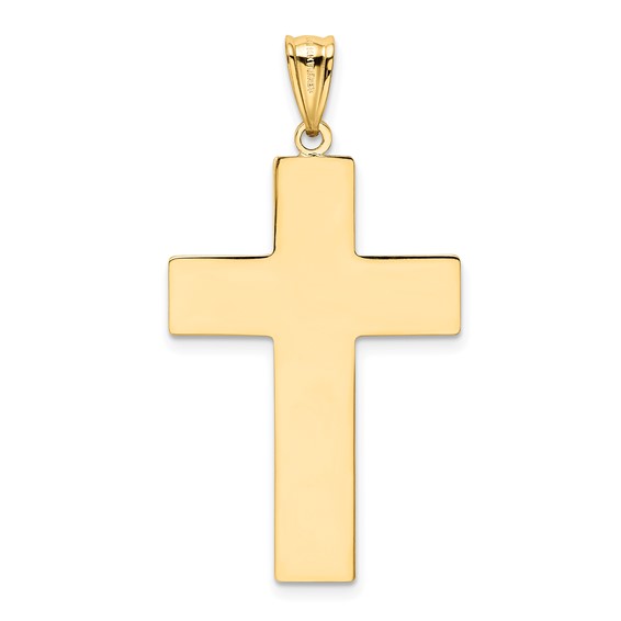 Gold Polished Latin Cross Pendant