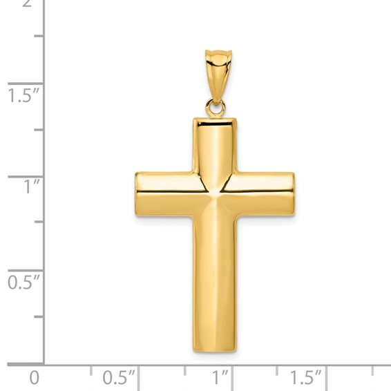 Gold Polished Latin Cross Pendant