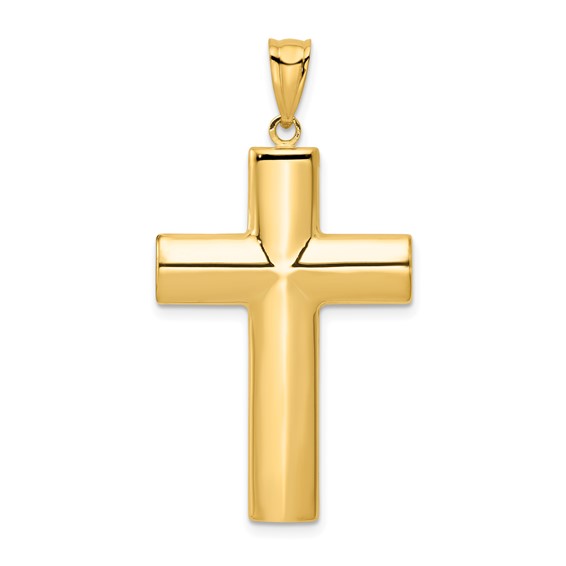 Gold Polished Latin Cross Pendant