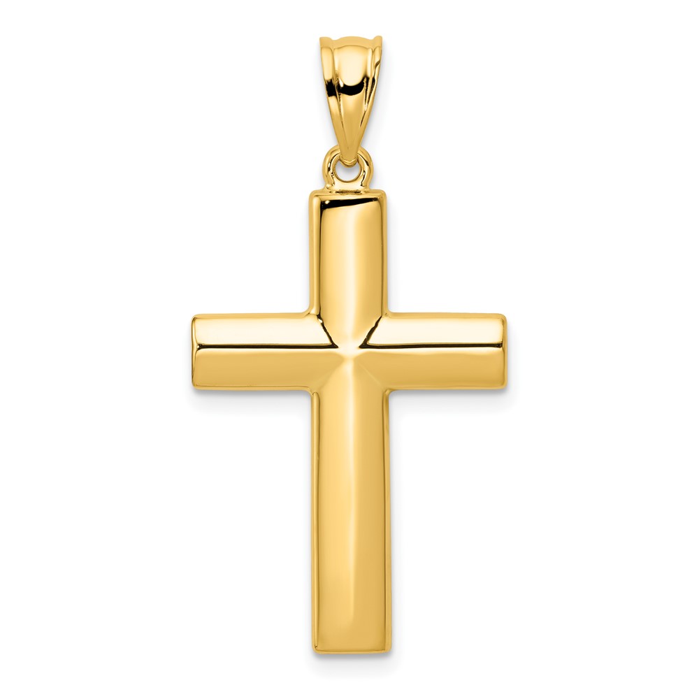 14k Hollow Cross Pendant (K1207)