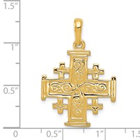 14K Jerusalem Cross Pendant view 4