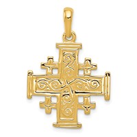 14K Jerusalem Cross Pendant view 1
