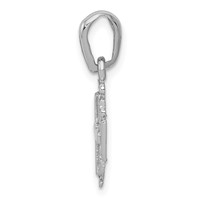 14K White Gold Jerusalem Cross Charm view 2